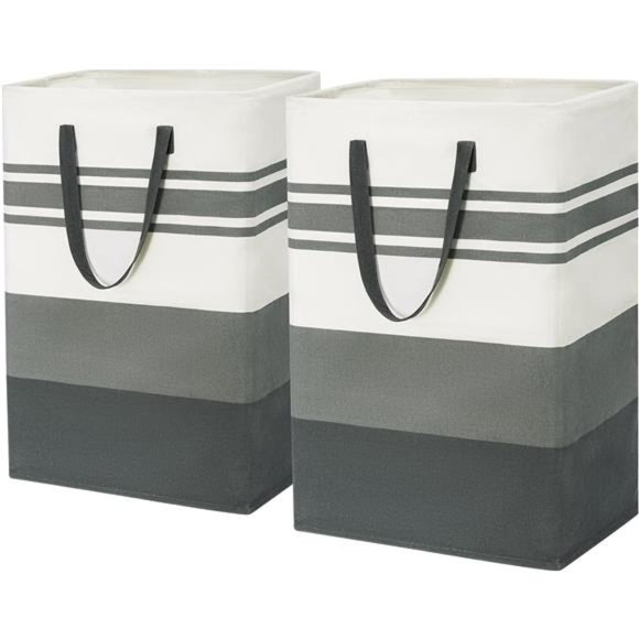 2-Pack 75L Tall Laundry Basket Clothes Hamper Basket Organizer with Handles